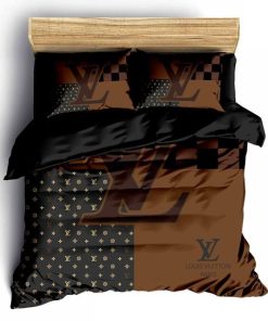Louis Vuitton Fashion Luxury Brand Fashion Bedding Sets Bed Linen Bedroom Idea Duvet Sheets Covers Bedspread