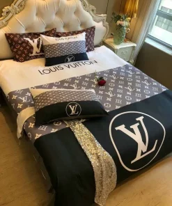 Louis Vuitton Hot Logo Brand Bedding Sets Duvet Cover Set, For Home Bedding Sets