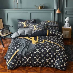 Louis Vuitton Hot Luxury Brand Bedding Sets Duvet Cover Set, For Home Bedding Sets
