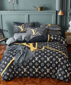 Louis Vuitton Hot Luxury Brand Bedding Sets Duvet Cover Set, For Home Bedding Sets