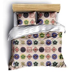 Louis Vuitton Logo Fashion Luxury Brand Fashion Bedding Set For Bedroom Luxury Duvet Cover Set With Pillowcases Home Decoration Bedding Sets