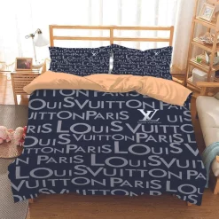 Louis Vuitton Logo Type 1414 Bedding Sets Sheets Luxury Ideas Blankets Covers Duvet Premium Fashion Brand Bed Linen Hyperbeast Bedroom