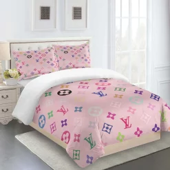 Louis Vuitton Logo Type 1698 Bedding Sets Duvet Sheets Blankets Premium Fashion Brand Luxury Ideas Hyperbeast Bedroom Covers Bed Linen
