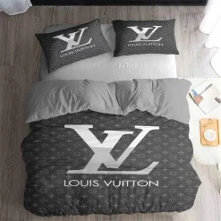 Louis Vuitton Logo Type 374 Bedding Sets Blankets Covers Sheets Hyperbeast Bedroom Premium Fashion Brand Luxury Ideas Bed Linen Duvet Bedclothes