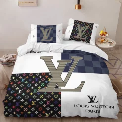 Louis Vuitton Luxury Brand High-End Bedding Set Lv Home Decorations Bedding Sets