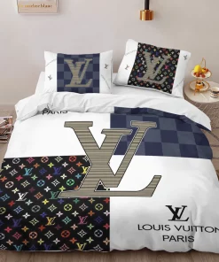 Louis Vuitton Luxury Brand High-End Bedding Set Lv Home Decorations Bedding Sets