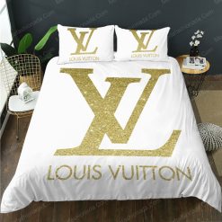 Louis Vuitton Luxury Brand Model 12 Bedding Set Home Decoration Bedding Sets