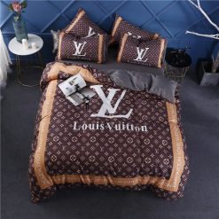 Louis Vuitton Luxury Brands 25 3D New Luxury Comforter Bedding Sets Sheets Bed Linen Duvet Blankets Covers Bedroom Idea Bedclothes