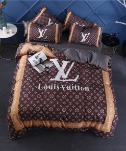 Louis Vuitton Luxury Brands 25 3D New Luxury Comforter Bedding Sets Sheets Bed Linen Duvet Blankets Covers Bedroom Idea Bedclothes