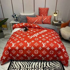 Louis Vuitton Lv Logo Type 3556 Bedding Sets Covers Premium Fashion Brand Duvet Blankets Hyperbeast Bedroom Bed Linen  Luxury Ideas