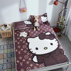 Louis Vuitton Lv Logo Type 3738 Bedding Sets Covers Sheets Hyperbeast Bedroom Luxury Ideas Bed Linen Premium Fashion Brand Duvet Blankets