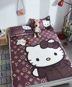 Louis Vuitton Lv Logo Type 3738 Bedding Sets Covers Sheets Hyperbeast Bedroom Luxury Ideas Bed Linen Premium Fashion Brand Duvet Blankets
