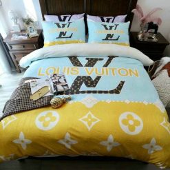 Louis Vuitton Lv Logo Type 3959 Bedding Sets Luxury Ideas Duvet Premium Fashion Brand Covers Blankets Hyperbeast Bedroom Bed Linen Sheets