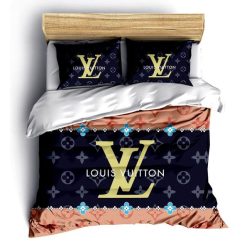 Louis Vuitton New Fashion Luxury Brand Fashion Bedding Set For Bedroom Luxury Duvet Cover Set With Pillowcases Home Decoration Bedding Sets