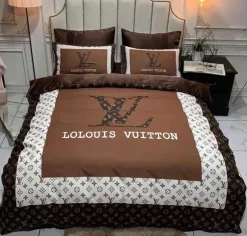 Louis Vuitton New Hot Logo Luxury Brand High-End Bedding Sets, For Home Best Luxury Bedding Sets
