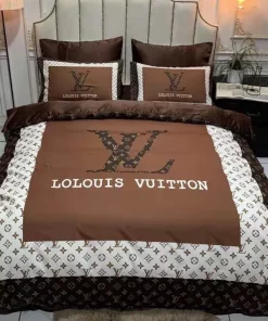 Louis Vuitton New Hot Logo Luxury Brand High-End Bedding Sets, For Home Best Luxury Bedding Sets