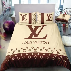 Louis Vuitton New Luxury Brand Hot Bedding Sets Duvet Cover Set, For Home Best Luxury Bedding Sets