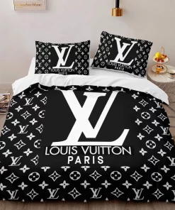 Louis Vuitton Paris Logo Type 585 Bedding Sets Blankets Luxury Ideas Bed Linen Sheets Duvet Hyperbeast Bedroom Covers Premium Fashion Brand