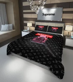 Louis Vuitton Supreme Star Wars Darth Vader Logo Type 852 Bedding Sets