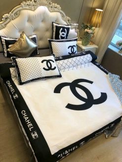 Luxury Cn Chanel Type 91 Bedding Sets Duvet Cover Luxury Brand Bedroom Sets Bedding Sets