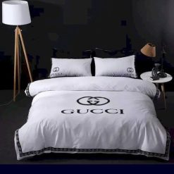 Luxury Gc Gucci White Bedding Sets Duvet Cover Bedroom Luxury Brand Bedding Bedroom
