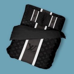 Luxury Lv Louis Vuitton Logo Bedding Sets Duvet Cover Bedroom Luxury Brand Bedding Bedroom