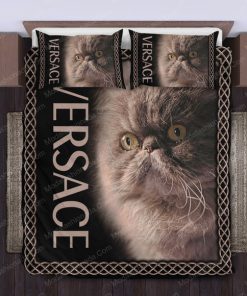 Persian Cat Versace Bed Sheets Spread Comforter Duvet Cover Bedding Setss