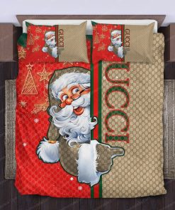 Santa Claus Gucci Pattern Bedding Sets Sheets Bed Linen Duvet Covers Blankets Bedroom Ideas