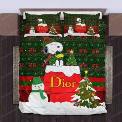 Snoopy Dog Dior Logo Type 1621 Bedding Sets Luxury Ideas Bed Linen Blankets Premium Fashion Brand Duvet Hyperbeast Bedroom Sheets Covers