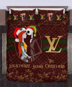 The Nightmare Before Chrismas Louis Vuitton Bedding Sets Home Decoration Bedding Sets