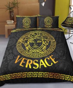 Versace 9 Bed Sheets Spread Comforter Duvet Cover Bedding Sets