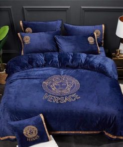 Versace Blue S Luxury S Bedding Sets Blankets Sheets Bedroom Idea Duvet Bed Linen Covers