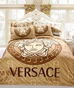 Versace Logo Luxury Brand High-End Bedding Set Home Decorations For Home Best Luxury Bed Sets Gift Bedding Sets