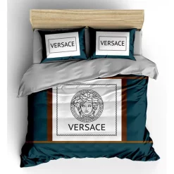 Versace Logo Type 1395 Bedding Sets Luxury Ideas Hyperbeast  Premium Fashion Brand Duvet Sheets Covers Bed Linen Blankets