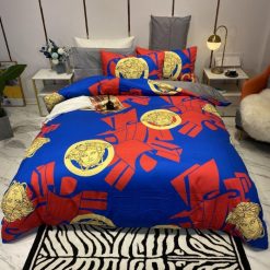 Versace Logo Type 3664 Bedding Sets Premium Fashion Brand Duvet Covers Luxury Ideas Blankets Hyperbeast Bedroom