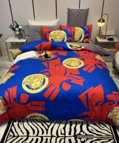Versace Logo Type 3664 Bedding Sets Premium Fashion Brand Duvet Covers Luxury Ideas Blankets Hyperbeast Bedroom