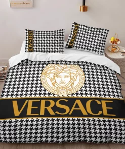 Versace Luxury Brand Logo High-End Bedding Sets Lv, For Home Best Luxury Bedding Sets