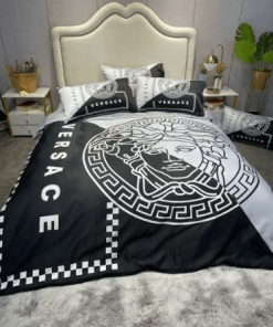 Versace Mixing Black And White Most Comfortable Bedding Set
