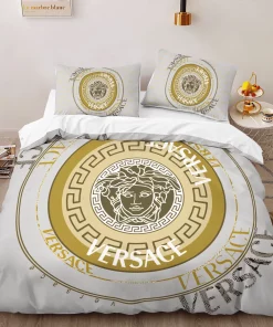 Versace New Logo Limited Edition Luxury Brand High-End Bedding Sets Lv, For Home Best Luxury Bedding Sets