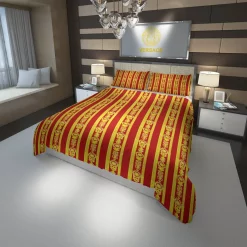 Versace Red Golden Logo Type 132 Bedding Sets Hyperbeast Bedroom Covers Bed Linen  Fashion Brand Luxury Ideas Sheets Duvet