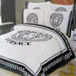 Versace White Black Bedding Sets Duvet Cover Sheet Cover Pillow Cases Luxury Bedroom Sets Bedding Sets