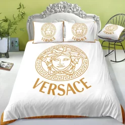 Versace White Hot New Luxury Brand Bedding Sets Duvet Cover Set, For Home Best Luxury Bedding Sets