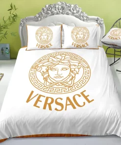Versace White Hot New Luxury Brand Bedding Sets Duvet Cover Set, For Home Best Luxury Bedding Sets